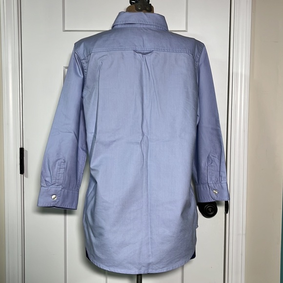 LLBean Women’s Oxford Shirt 3/4 sleeves Size S - Picture 3 of 8